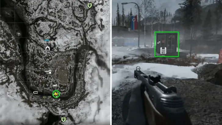 Southeast Village shipping container and keypad in MW4 Stranded