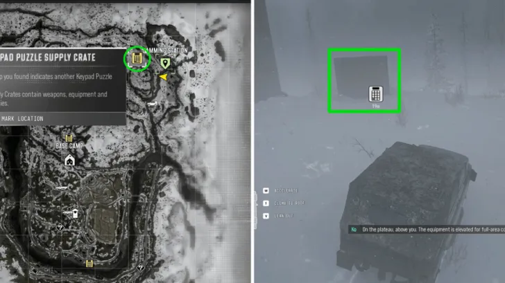 Keypad puzzle location south of the Jamming Station in MW4 Stranded